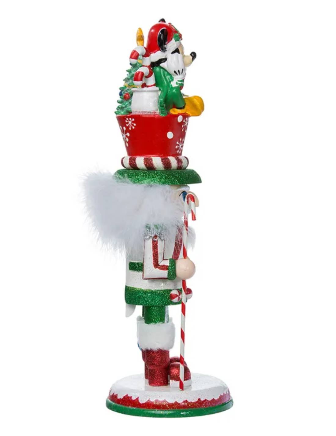 Addobbo Di Natale Schiaccianoci Disney Topolino Seduto Sul Cappello 35cm