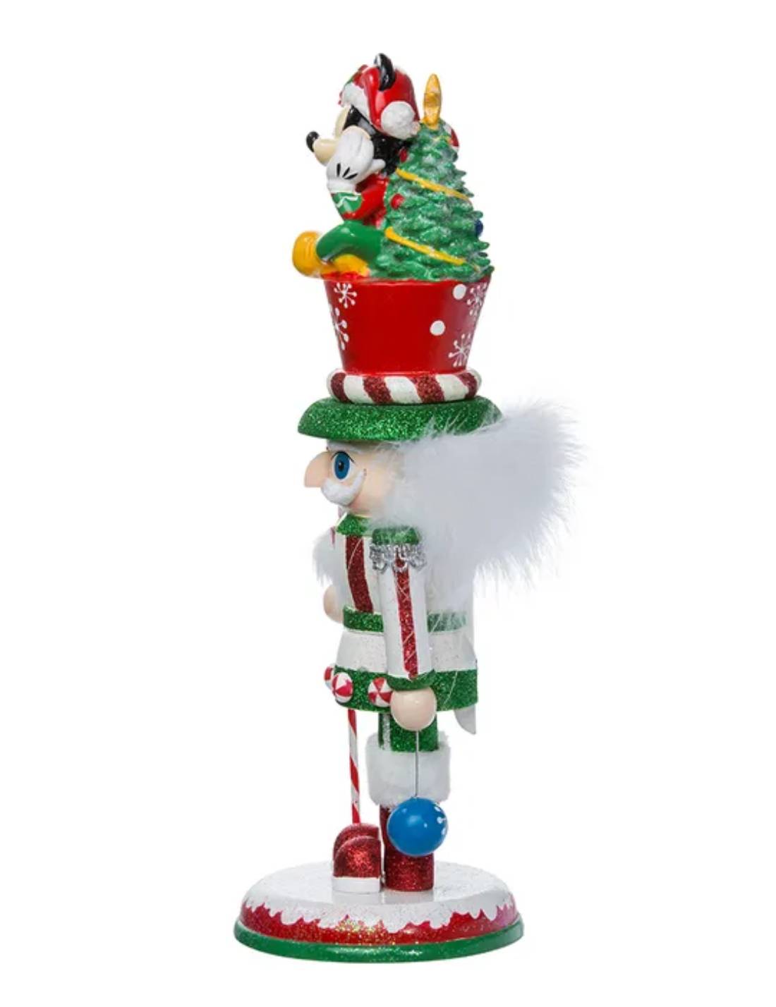 Addobbo Di Natale Schiaccianoci Disney Topolino Seduto Sul Cappello 35cm