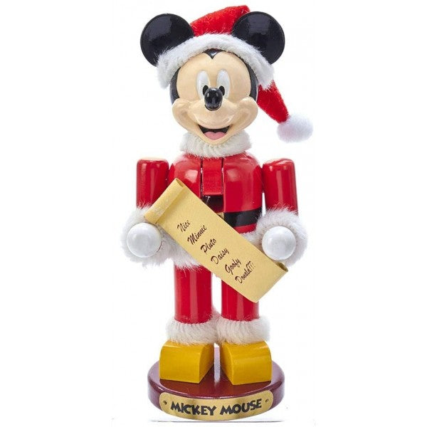 Topolino Disney Schiaccianoci Vestito Da Babbo Natale 26cm
