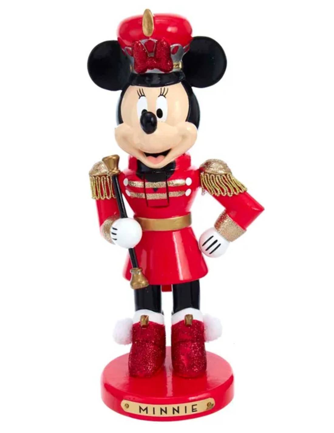 Addobbo Di Natale Schiaccianoci Disney Minnie Banda Musicale 25cm