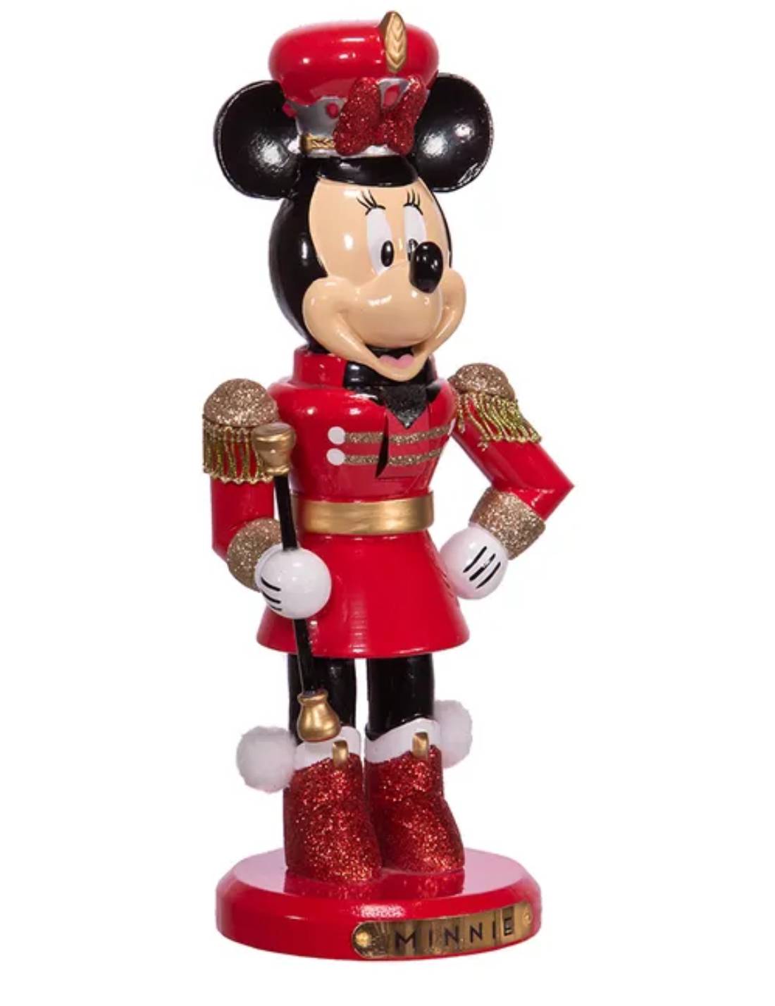 Addobbo Di Natale Schiaccianoci Disney Minnie Banda Musicale 25cm