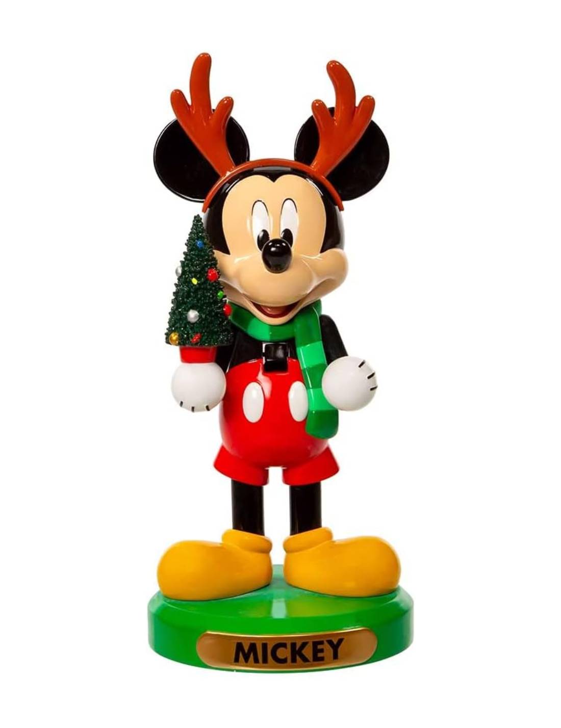 Addobbo Di Natale Disney Topolino Schiaccianoci Con Albero 15cm