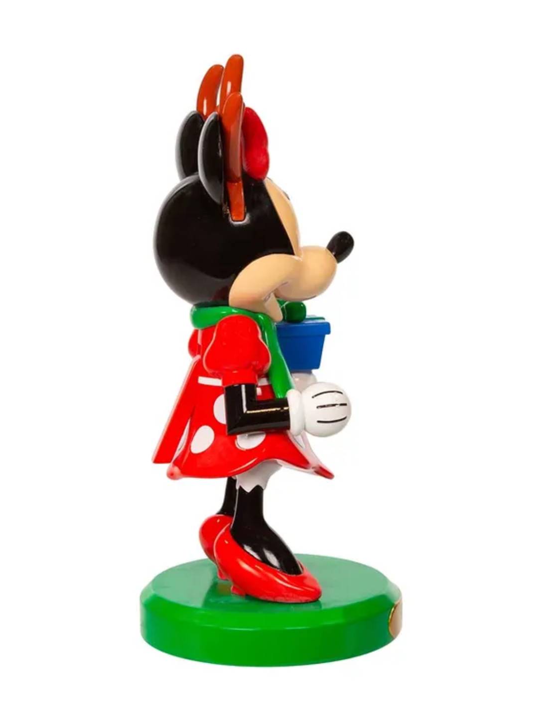 Addobbo Di Natale Disney Minnie Mouse Schiaccianoci Con Regalo 16cm