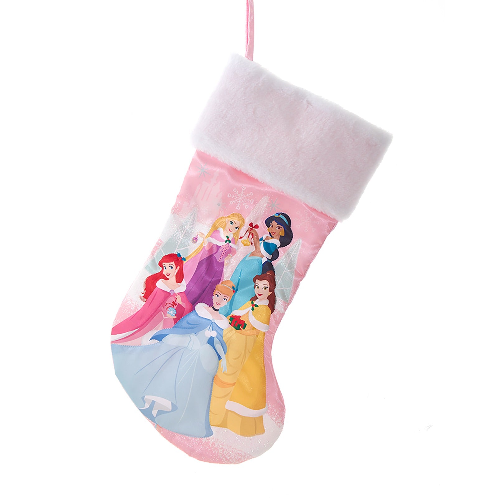 Calza Di Natale Delle Pricipesse Con Jasmine Ariel Cenerentola Belle E Aurora 19cm Disney