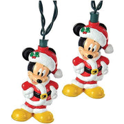 Serie Luci Natale 10 LED Topolino Mickey Mouse Babbo Natale Disney