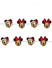 Serie Luci Natale Topolino Mickey Mouse E Minnie Disney 21cm