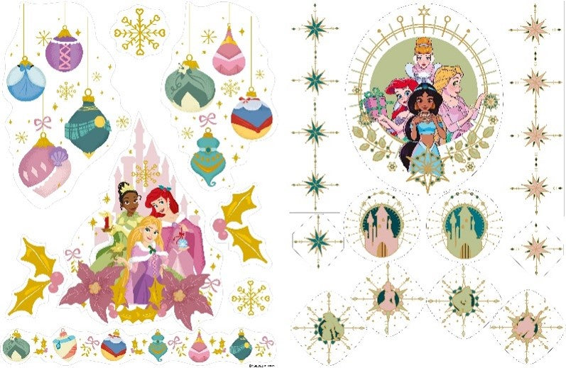 Stickers Vetrofanie Adesive Disney Principesse