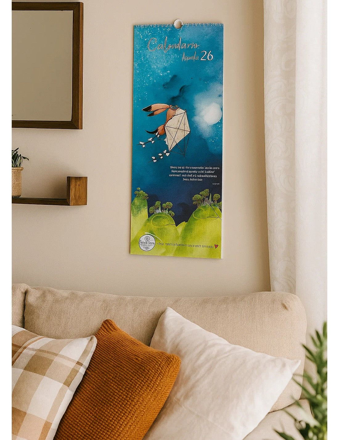 Calendario Da Parete Spiralato 2026 Disegnata 45cm