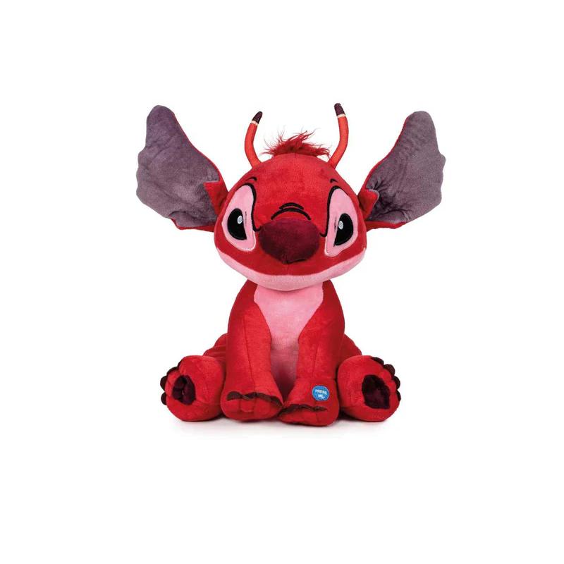 Peluche Disney Stitch Leroy Rosso Con Suoni 30cm