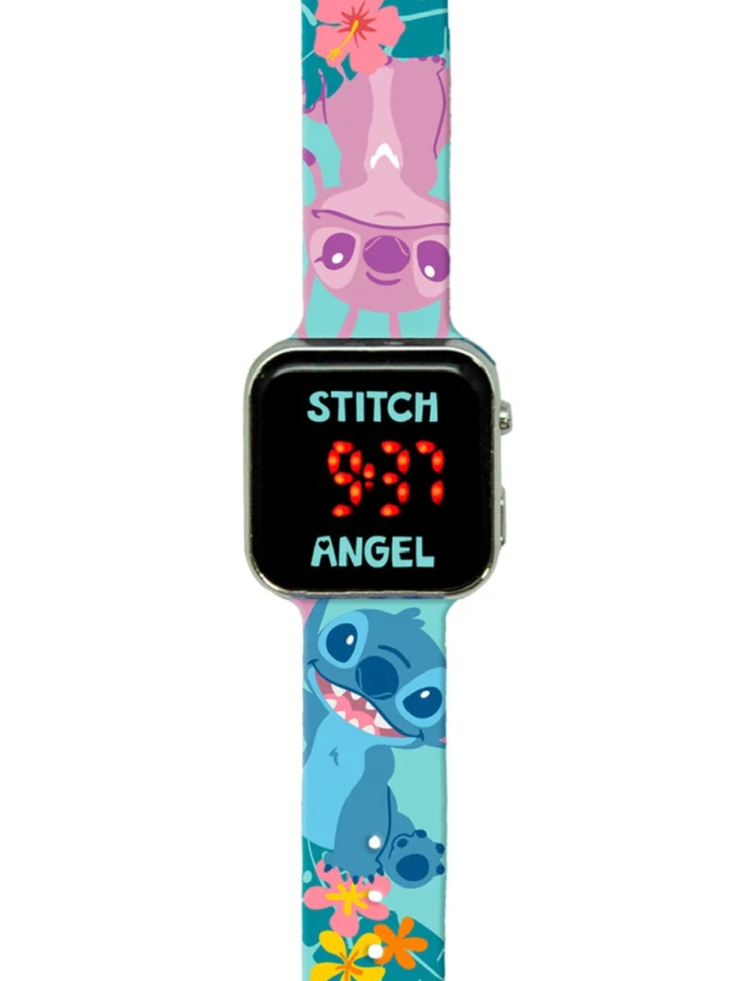 Orologio Da Polso Digitale Led Disney Stitch E Angel