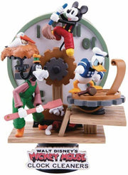 Diorama Mickey Mouse Pippo E Paperino Disney Con Ingranaggi Orologio