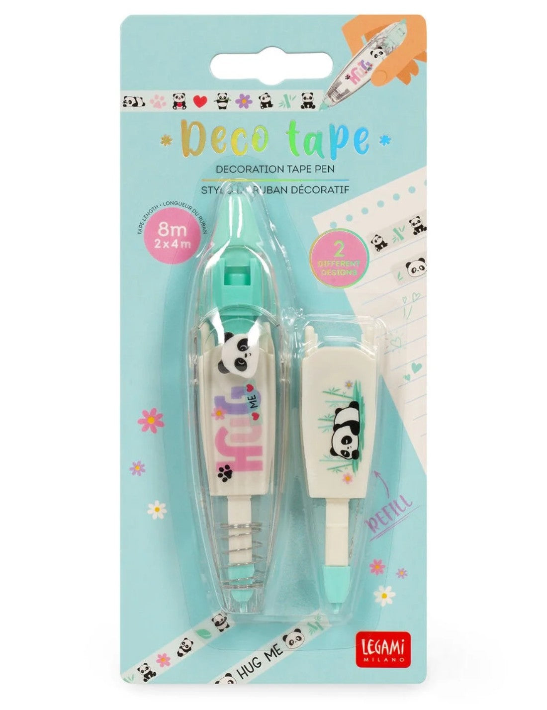 Penna A Nastro Per Decorazione Deco Tape Panda Legami
