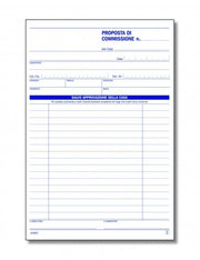 Blocco Proposte Di Commissione A Duplice Copia 21x15cm