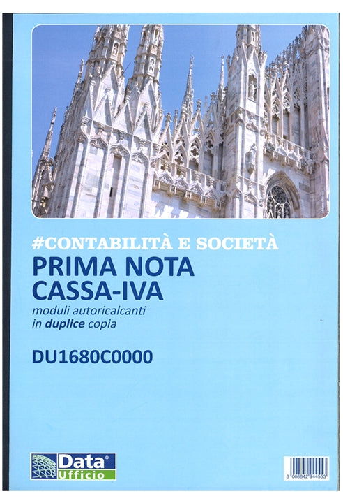 Blocco Prima Nota Cassa Iva A4 Duplice Copia