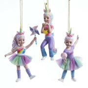 Addobbo Albero Natale Ragazze Unicorno 10CM