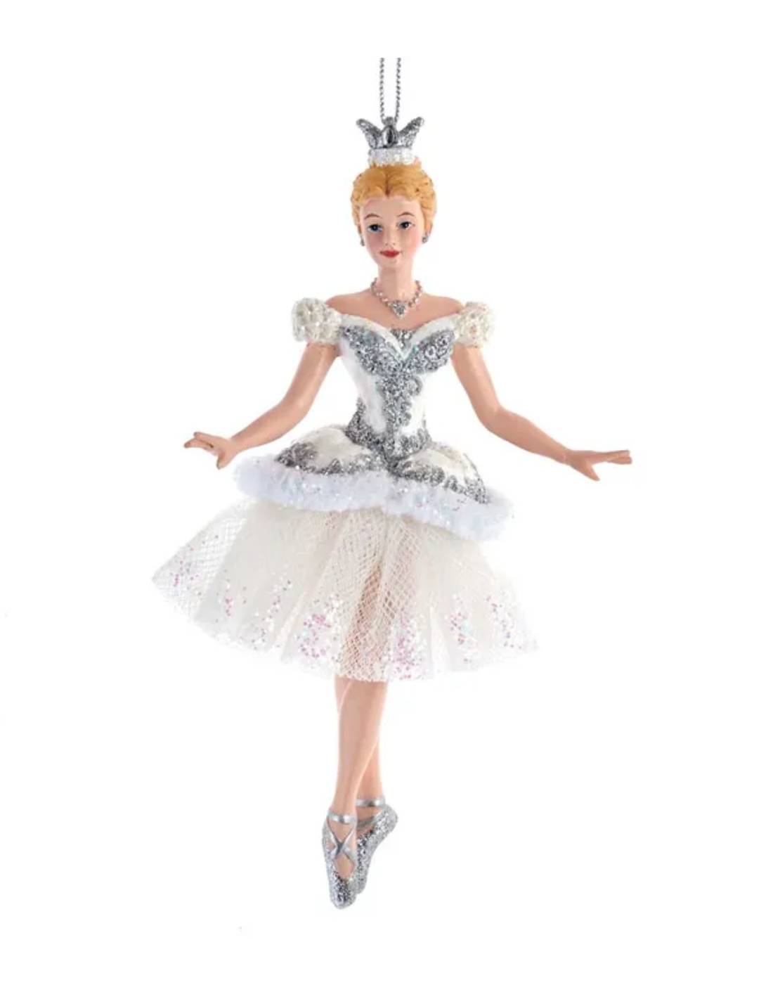 Addobbo Albero Di Natale Ballerina Regina Delle Nevi 16cm