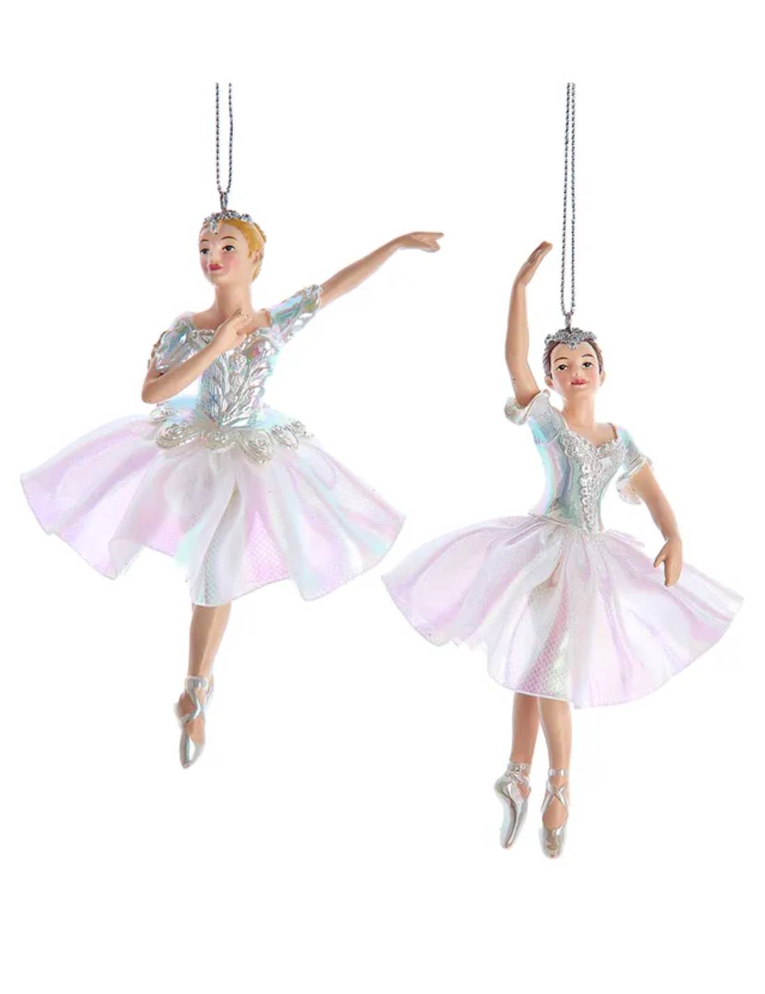 Addobbo Albero Di Natale Ballerina Iridescente 16cm