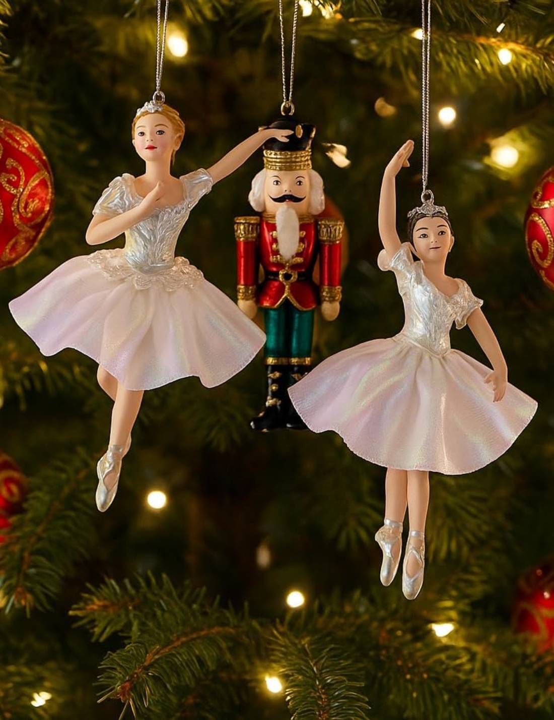 Addobbo Albero Di Natale Ballerina Iridescente 16cm