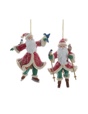 Addobbo Albero Di Natale Babbo Natale Pattini E Sci 12,7cm Prodotto Assortito