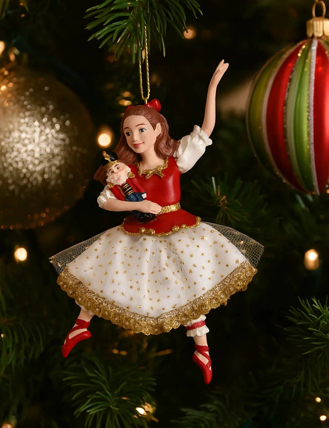 Addobbo Albero Di Natale Ballerina Clara Schiaccianoci 16cm