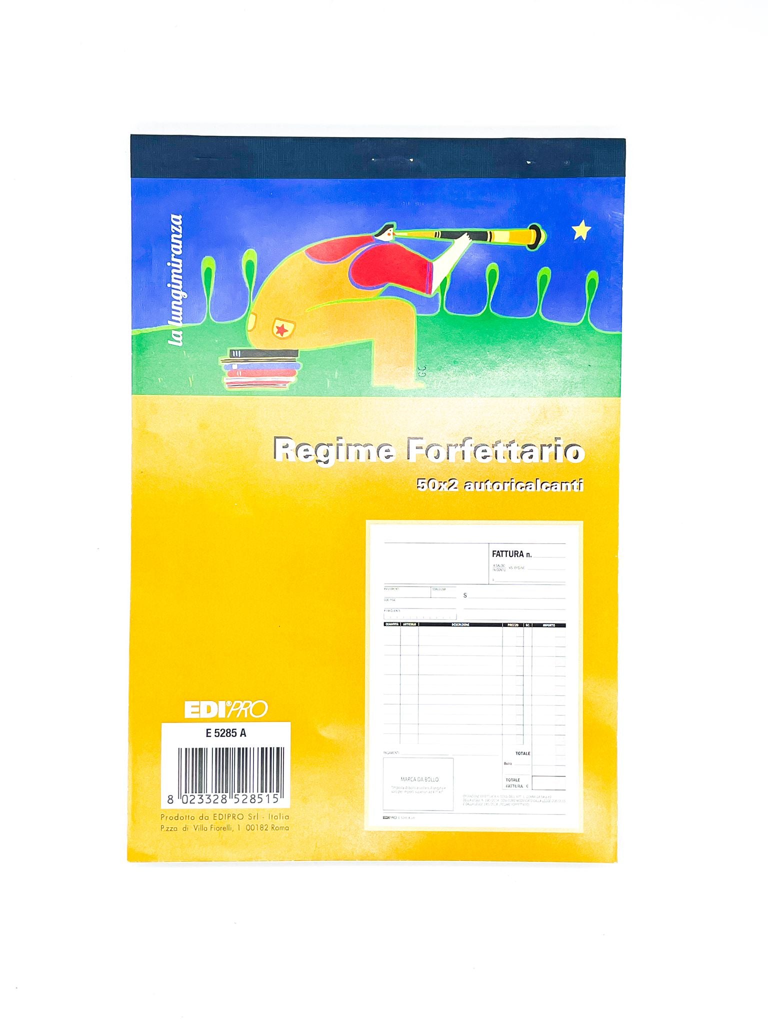 Blocco Regime Forfettario Fatture Duplice Copia 22x14 cm
