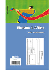 Blocco Ricevuta Di Affitto A 2 Copie Autoricalcanti
