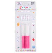 Candela Glitter Rosa 12.5Cm 12Pc