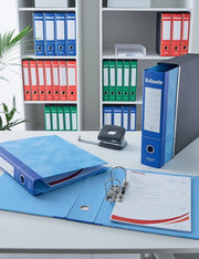 Set Da 6 Raccoglitori Ad Anelli Esselte G75 Essential Dorso 8cm