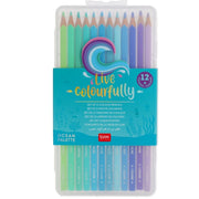 Legami Set 12 Pastelli Live Colorfully Ocean Palette