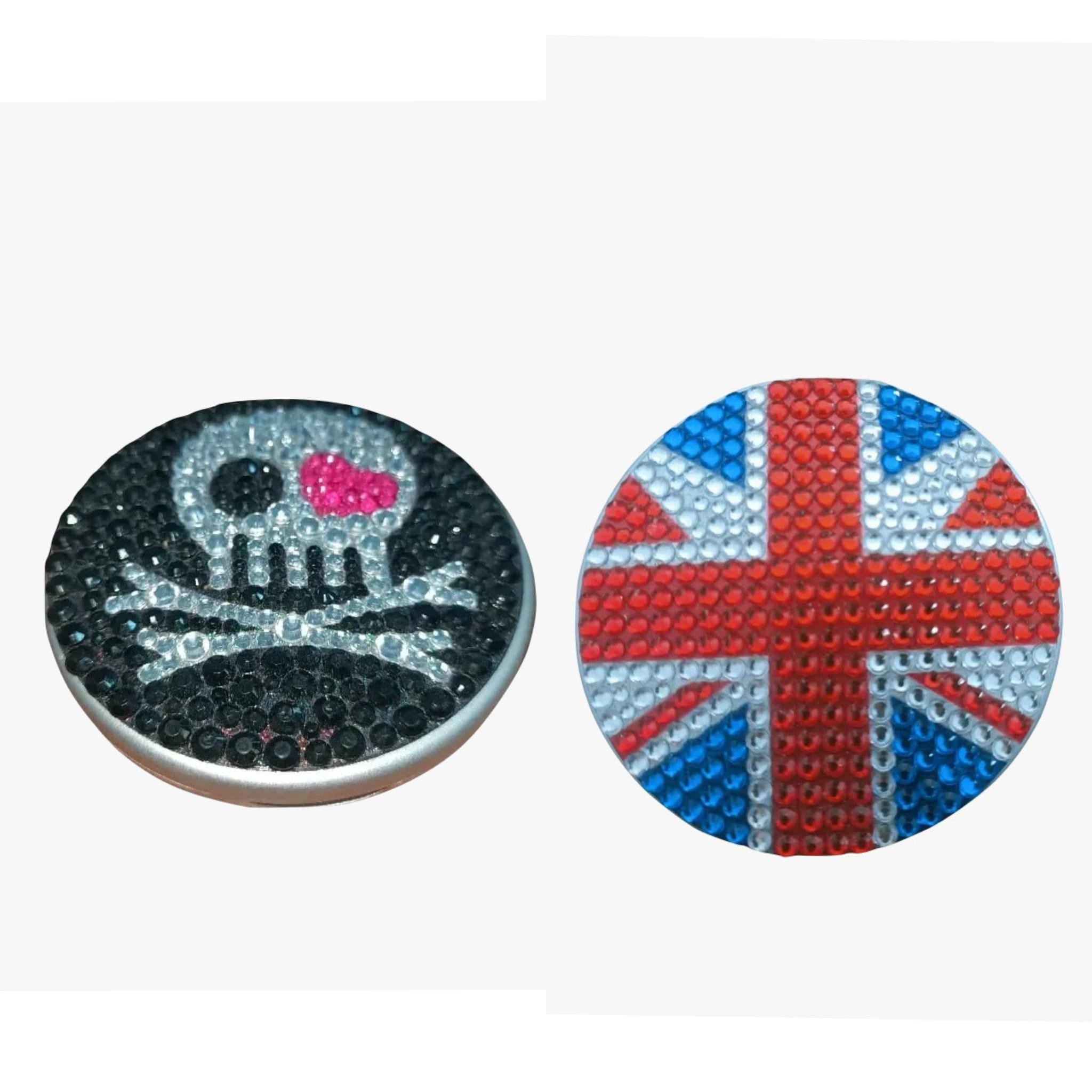 Specchio Tascabile Con Strass Colori Assortiti