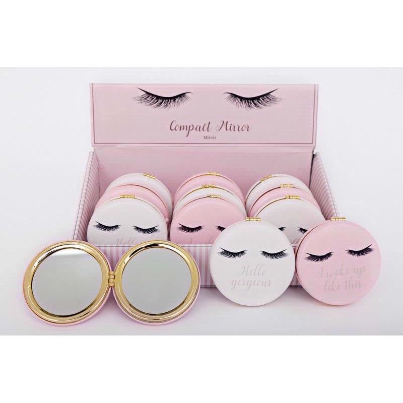 Specchio Tascabile Ciglia 1Pz Colori Assortiti
