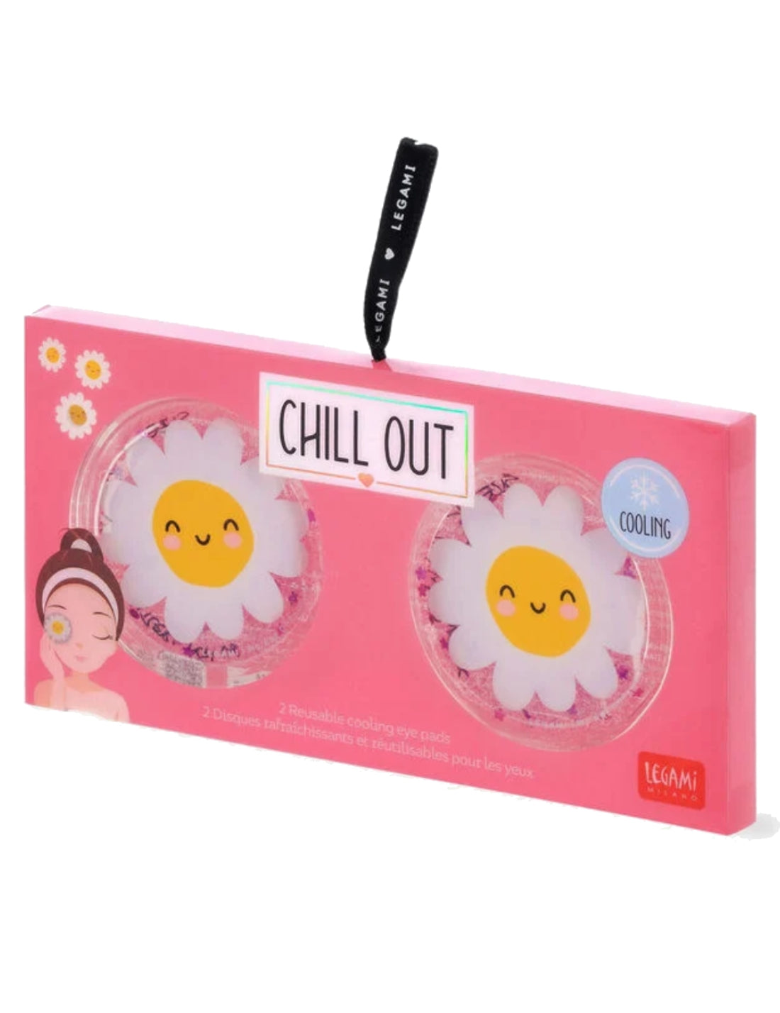 Dischetti Occhi Riutilizzabili Rinfrescanti Chill Out Daisy