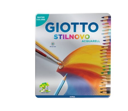 Giotto Stilnovo Pastelli Acquerellabili Matite Colorate Box Da 24pz