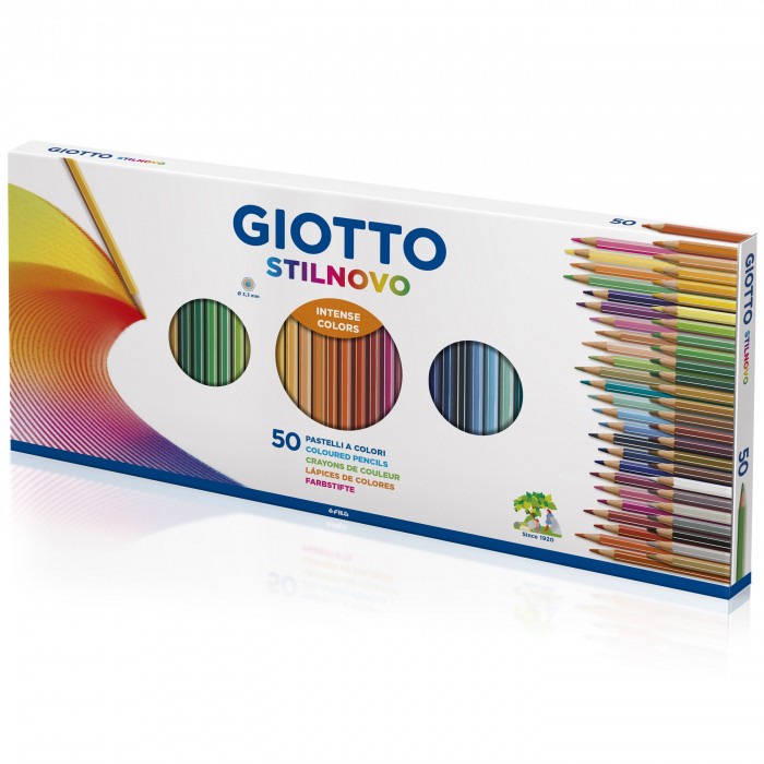 Giotto Stilnovo Pastelli Matite Colorate Scatola Da 50pz