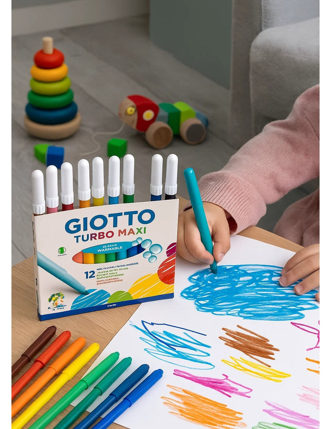 Maxi Pennarelli Giotto Turbo Maxi 12pz