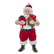 Addobbo Di Natale Babbo Natale Tattoo Con Il Carbone 26cm