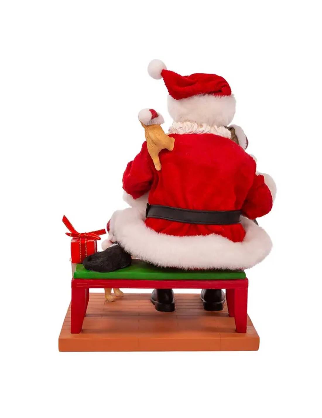 Addobbo Di Natale Babbo Natale Con Animali 23cm