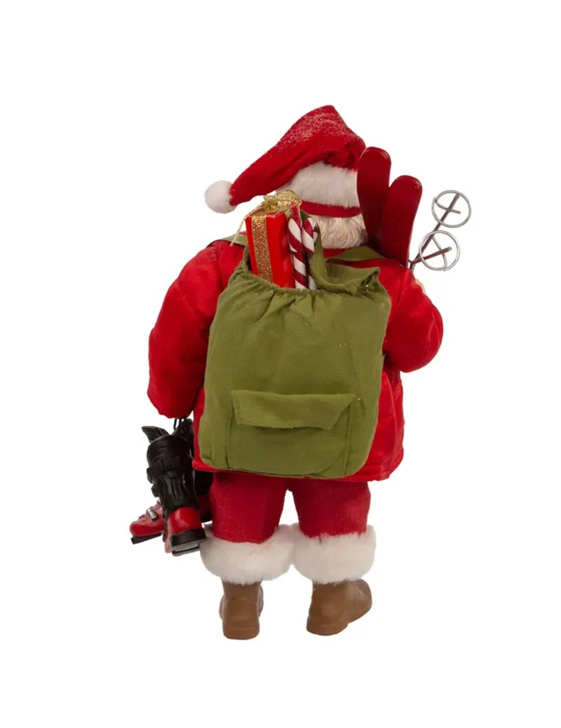 Addobbo Di Natale Babbo Natale Con Sci 26,6cm