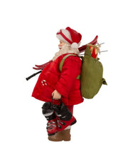 Addobbo Di Natale Babbo Natale Con Sci 26,6cm