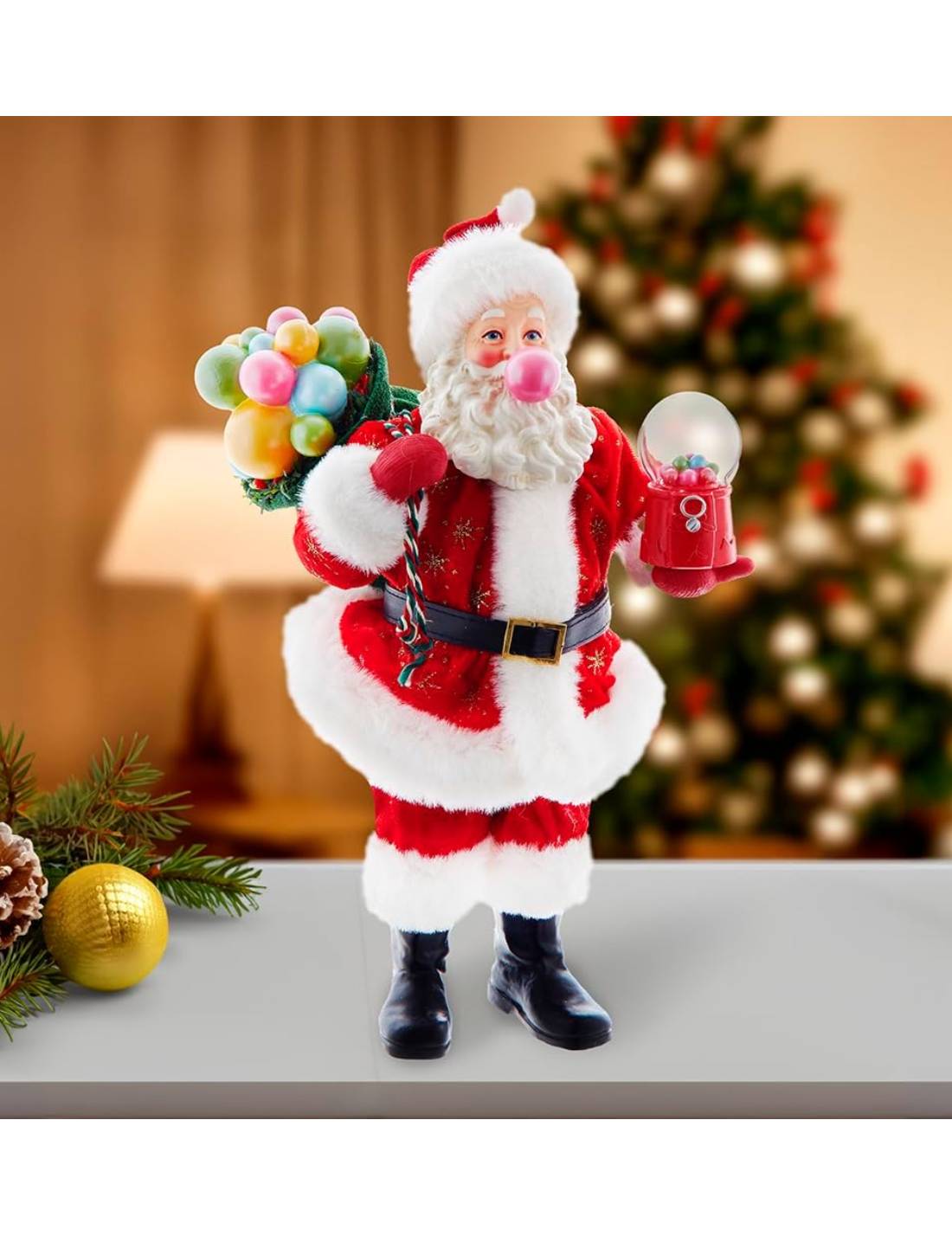 Addobbo Di Natale Babbo Natale Con Chewingum 26,6cm