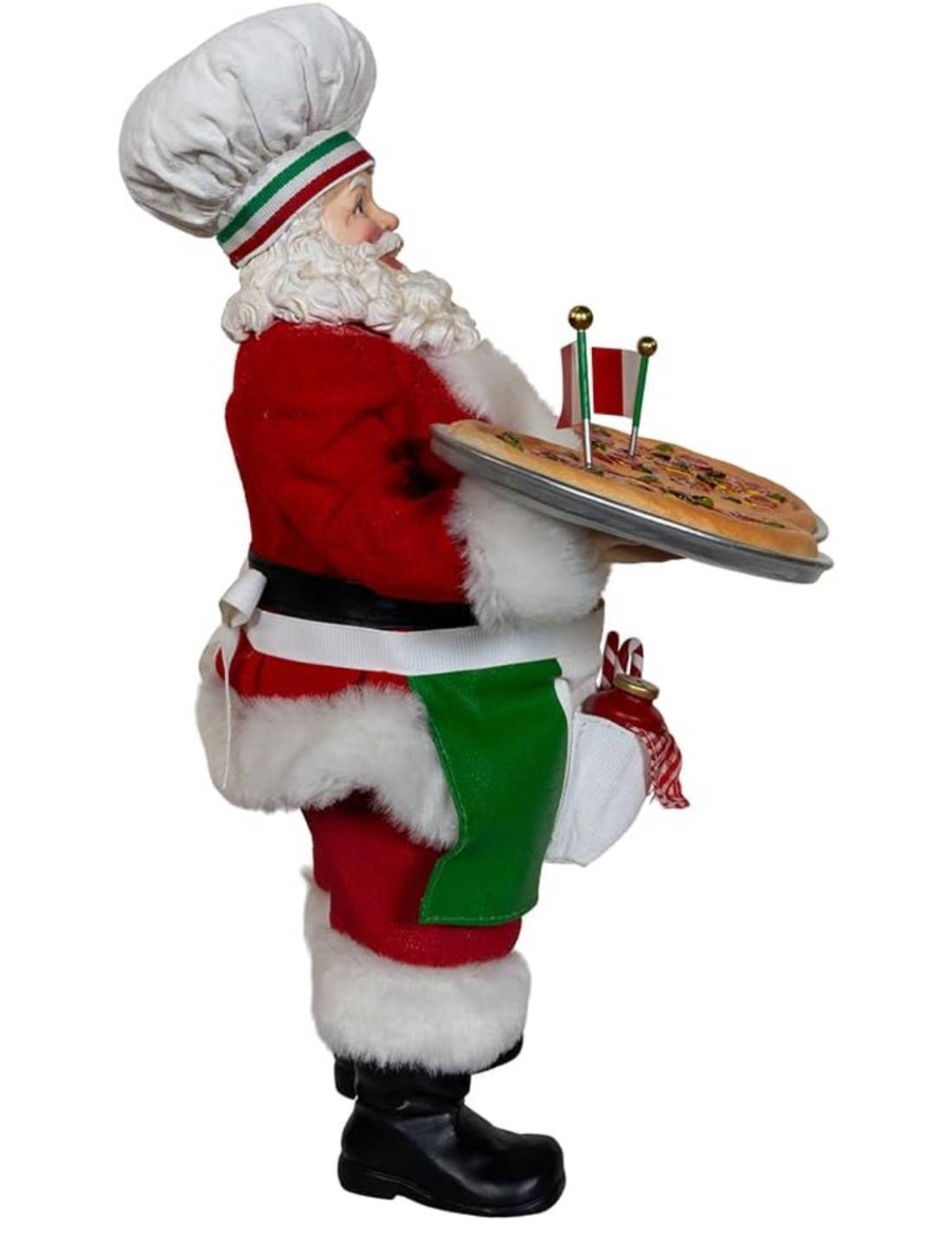 Addobbo Di Natale Babbo Natale Con Pizze 28cm