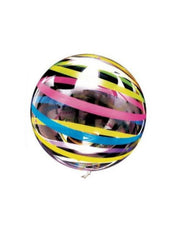 Palloncino Bobo A Strisce Trasparente 50cm
