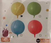 Palloncino Mylar Tondo Colori Assortiti 55cm