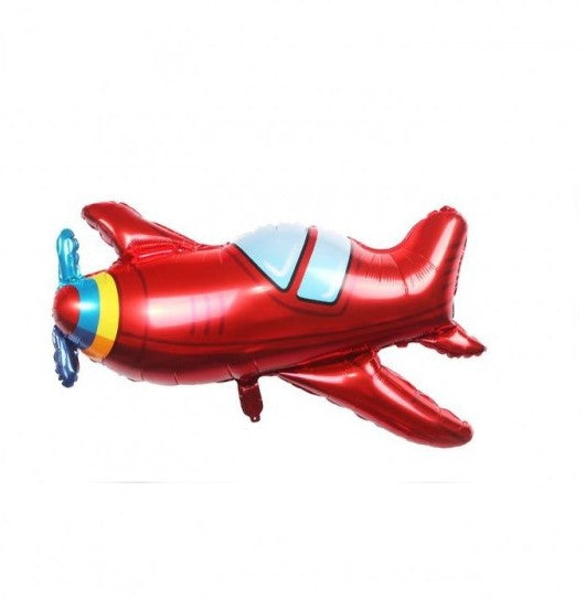Palloncino Metalfoil Areoplano Rosso Sagomato 38" 96cm