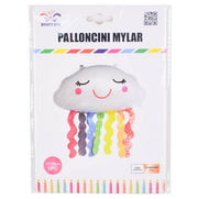 Palloncino Mylar Nuvola Arcobaleno 79cm
