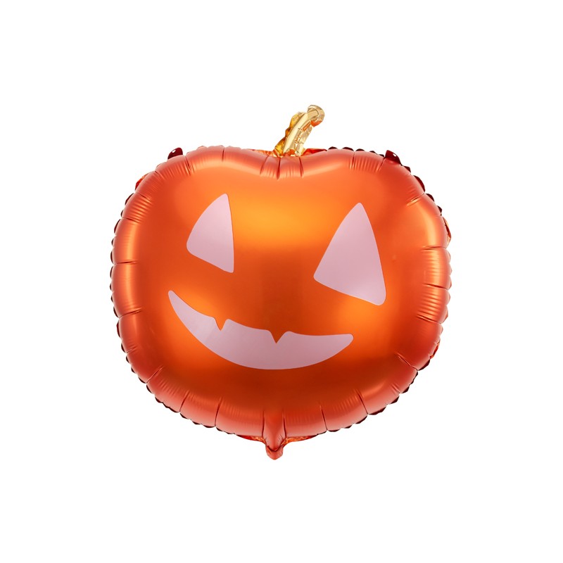 Palloncino In Metal Foil Zucca 40x40cm Ornamenti Halloween