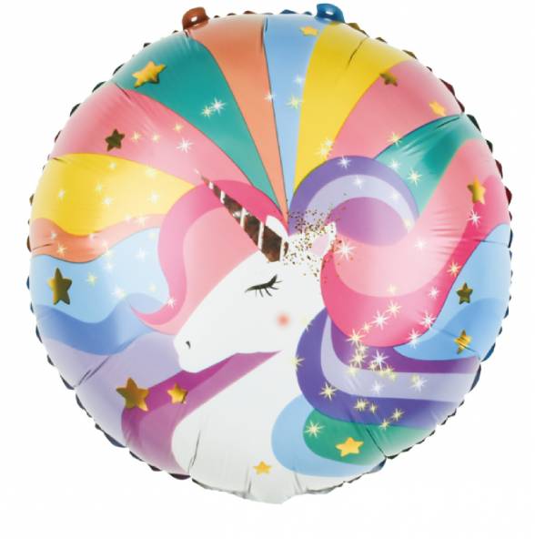 Palloncino Mylar Unicorno 18" 45cm