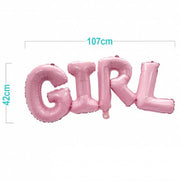 Palloncino Mylar Rosa Girl 42*107Cm