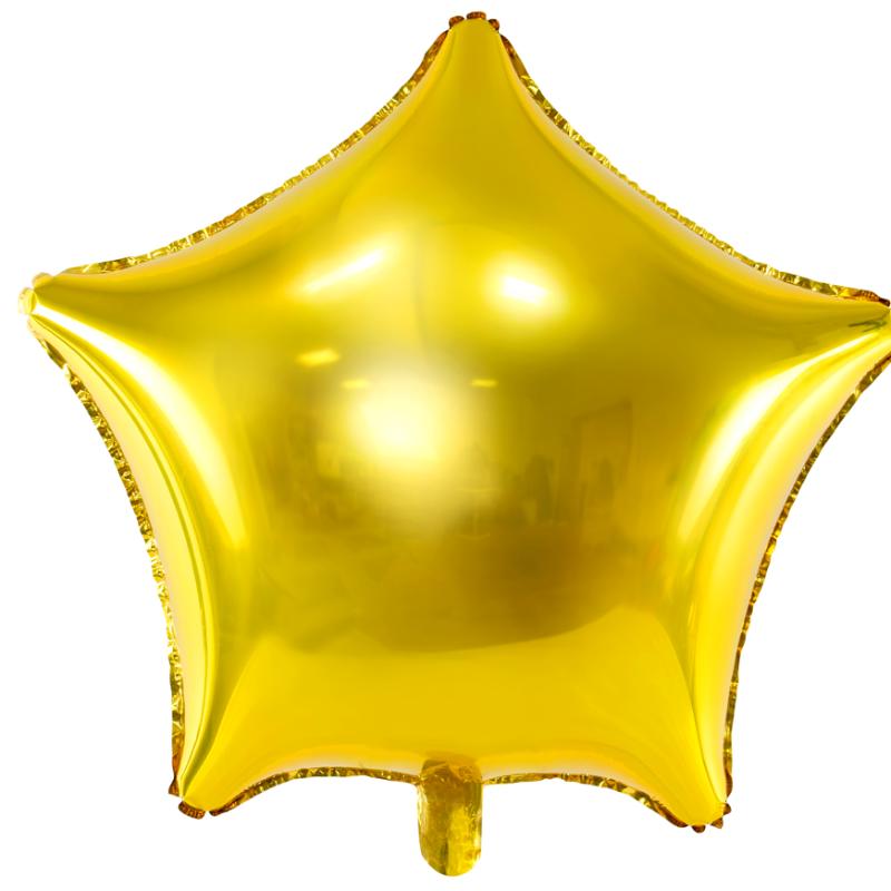 Palloncino Metalfoil Stella Oro Lucido 19" 48cm