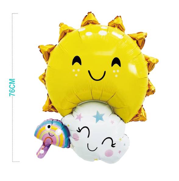 Palloncini Mylar Sole Nuvola 31" 76cm